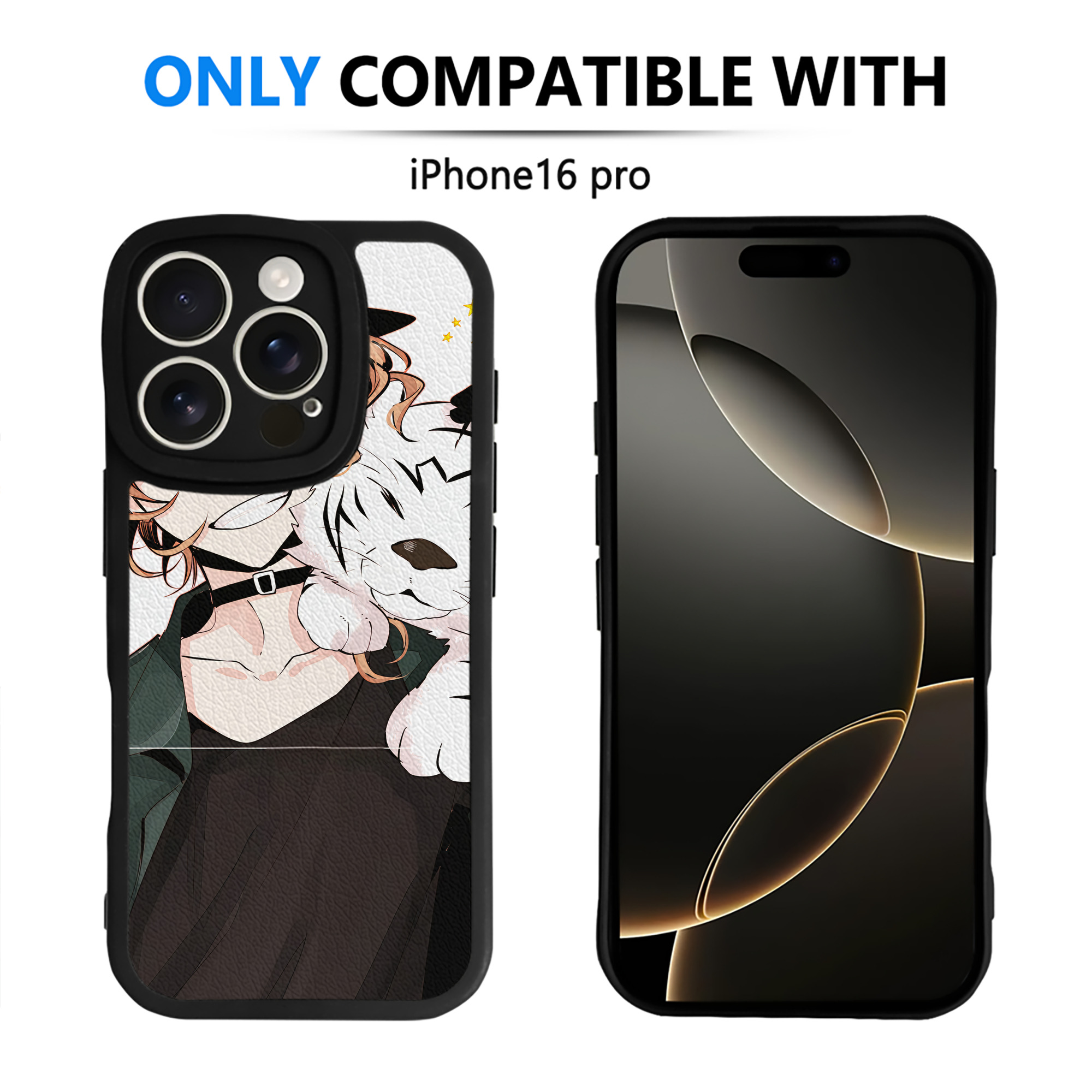 （画像用） 文豪ストレイドッグス Bungo Stray Dogs 【iPhone 16シリーズ対応】シリコンスマホケース（レザー調） 材質：シリコン